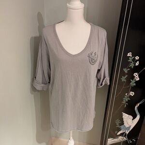Disney Star Wars Galaxy’s Edge Disney Parks Women's Large Resist T-Shirt Gray 83